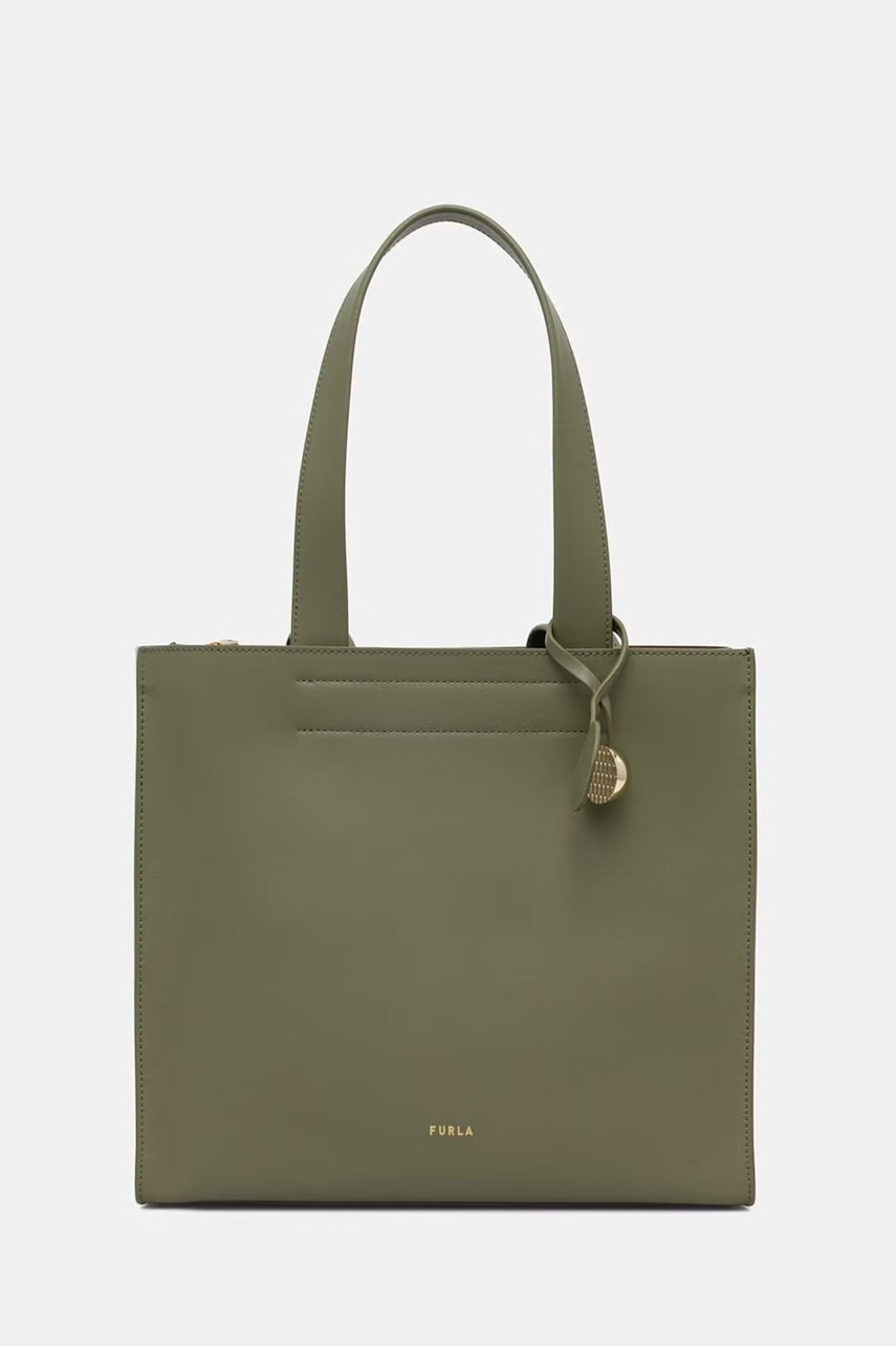Furla kabelka typu shopper dámska kožená Divide It M Tote