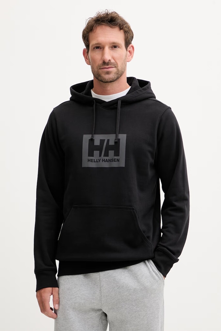 Helly Hansen mikina s kapucňou pánska bavlnená HH BOX