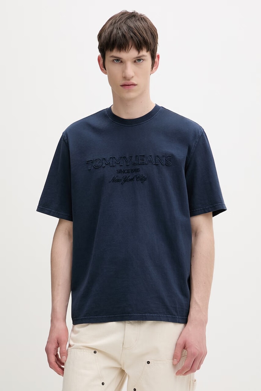 Tommy Jeans basic tričko pánske bavlnené