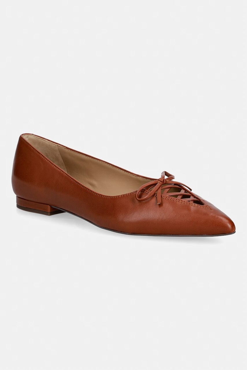 Lauren Ralph Lauren balerínky kožené Londyn Lace Up