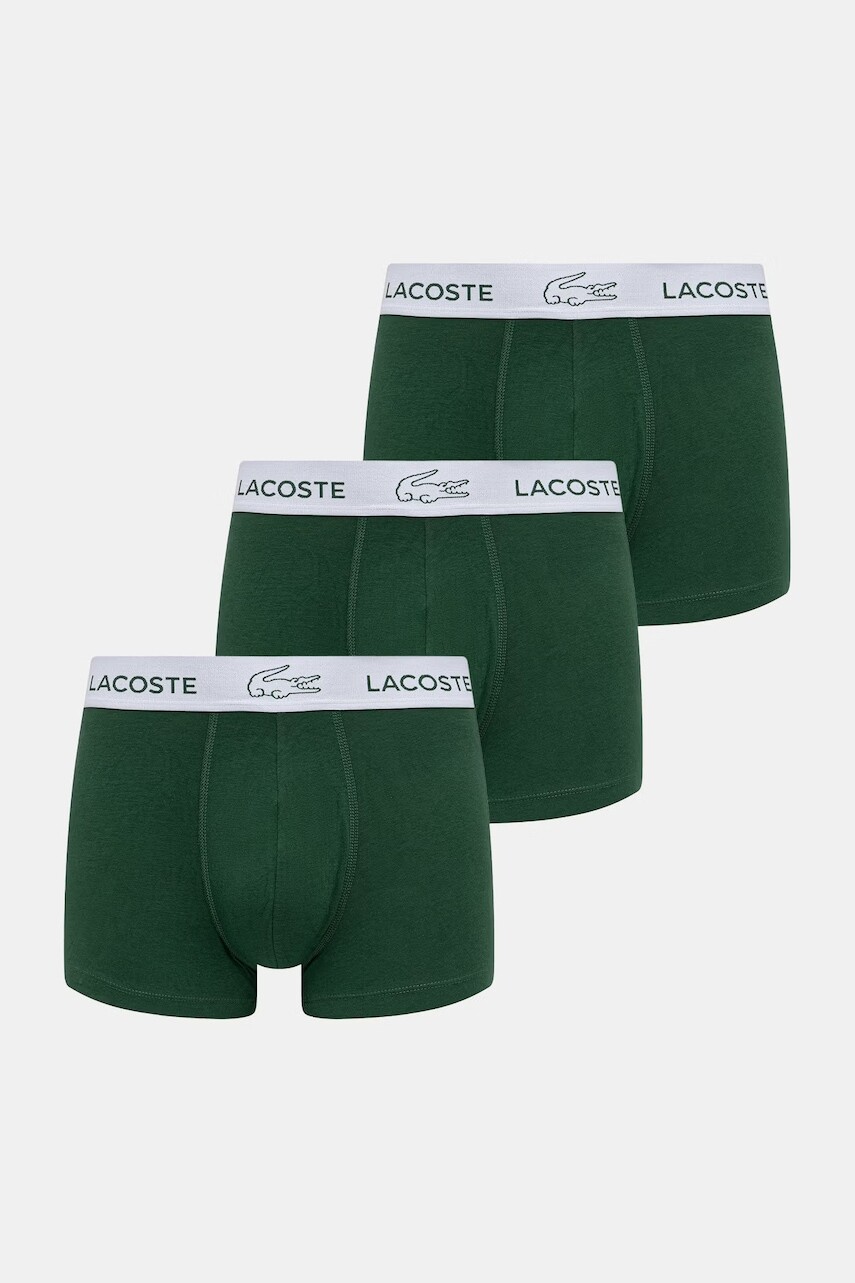 Lacoste Boxerky pánske bavlnené s elastanom 3-pak