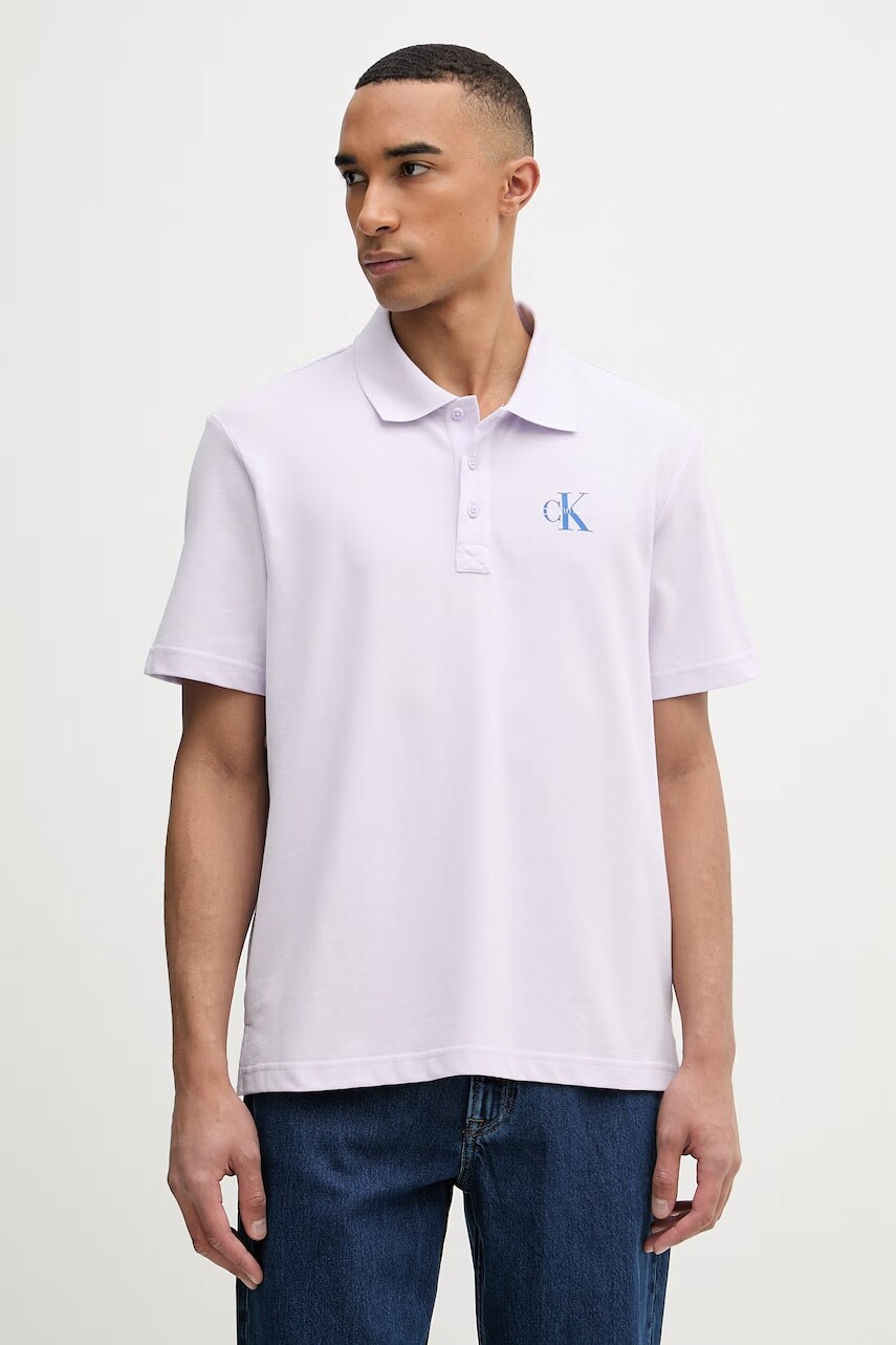 Calvin Klein Jeans polo tričko pánske bavlnené
