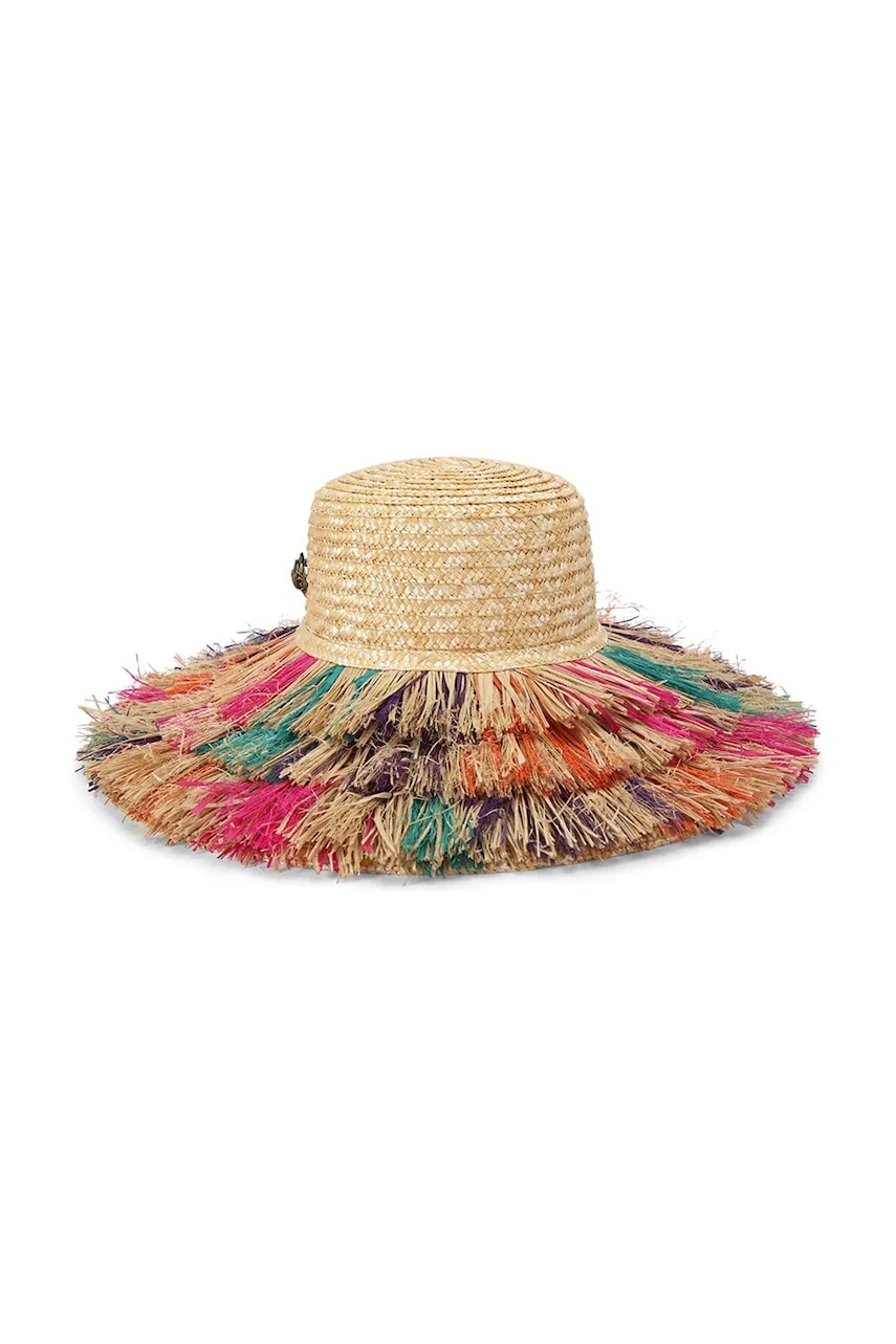 Kurt Geiger London dámsky slamenný klobúk Raffia Wide Brim Hat