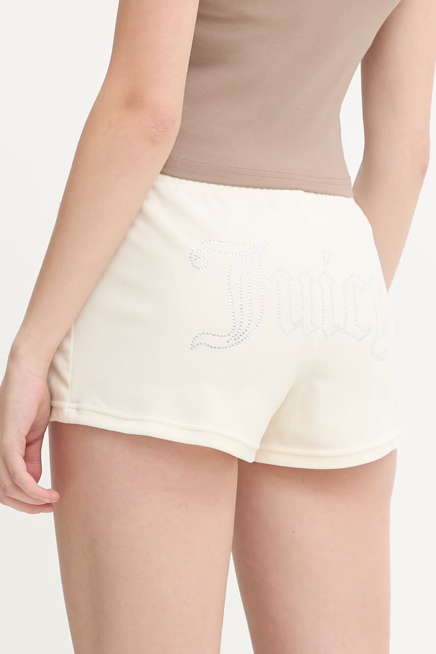 Juicy Couture šortky dámske zamatové TAMIA SHORTS