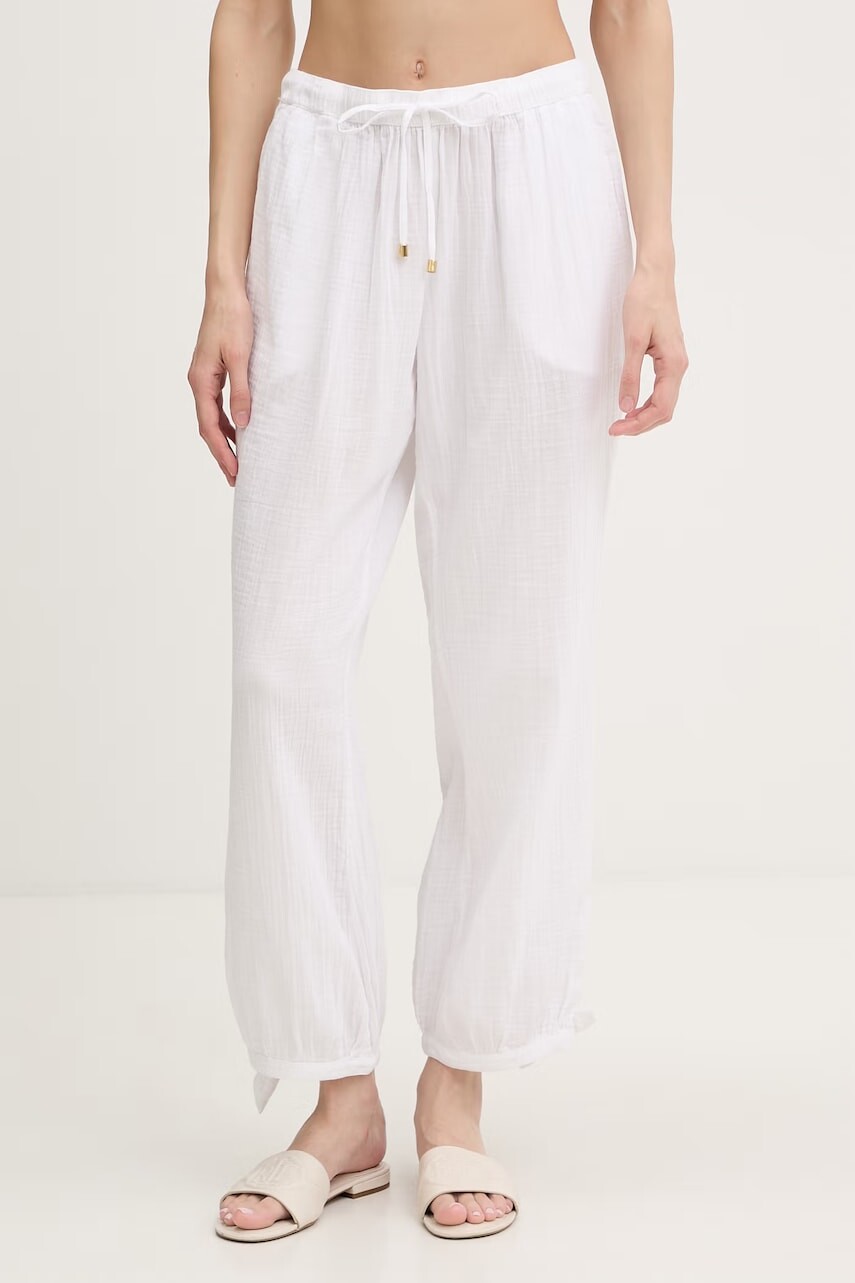 Lauren Ralph Lauren nohavice straight dámske bavlnené
