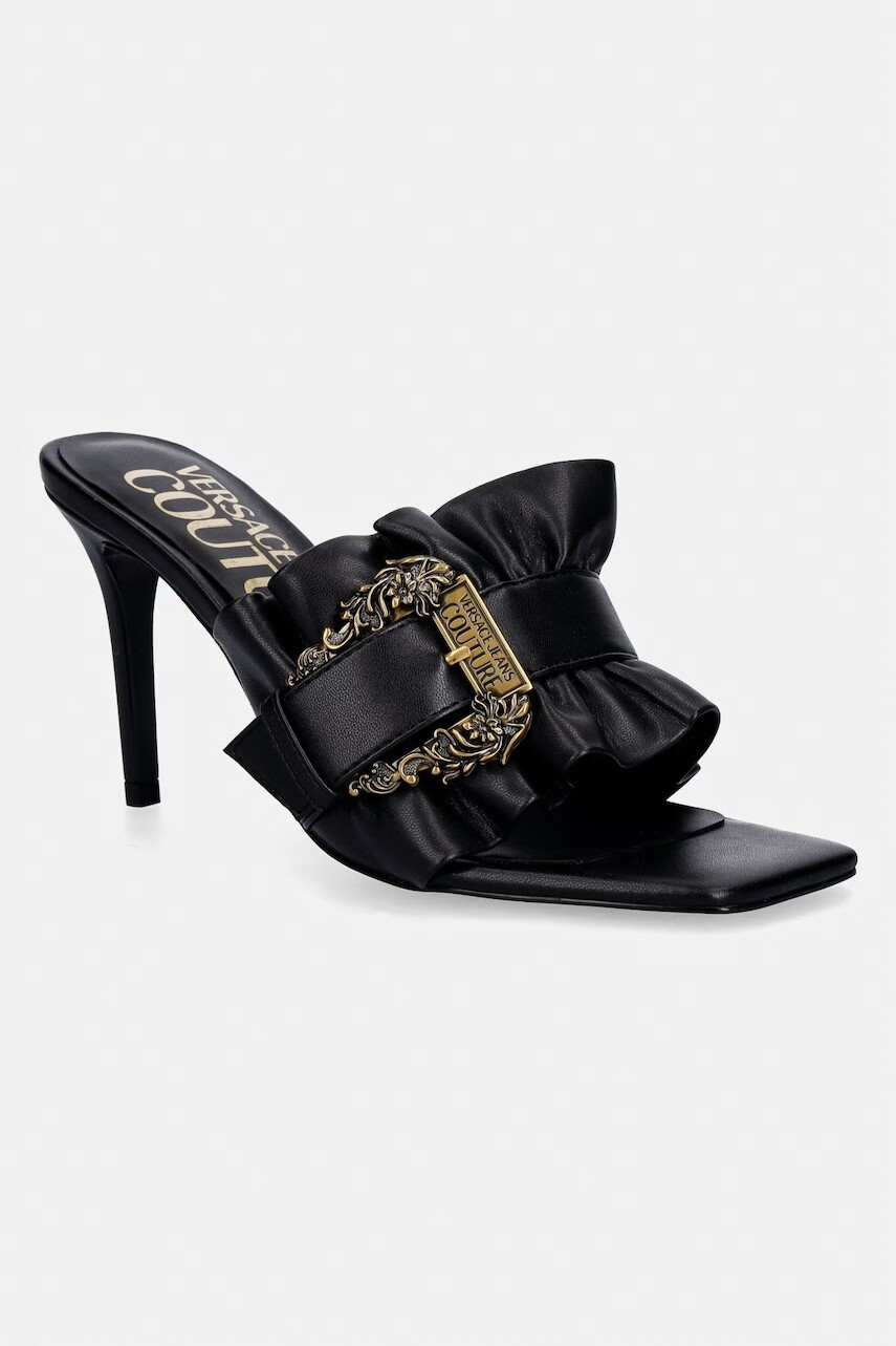 Versace Jeans Couture šľapky na vysokom podpätku dámske