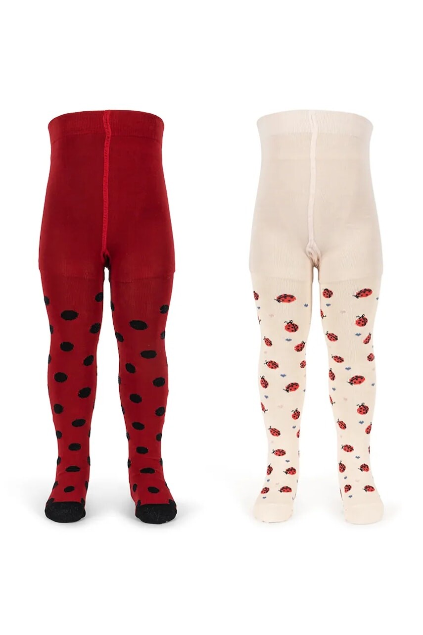 Konges Sløjd detské pančuchy 2 pak LADYBUG JACQUARD TIGHTS