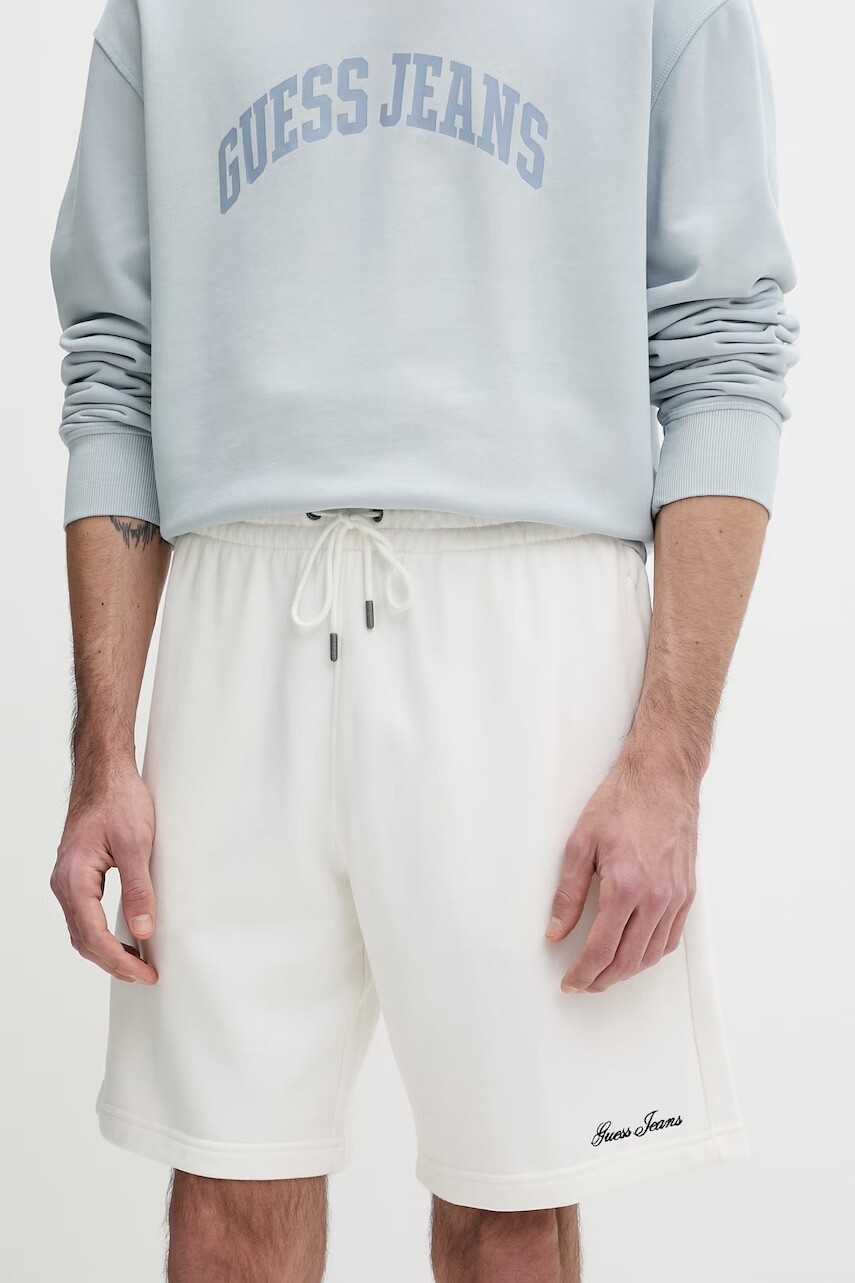 Guess Jeans teplákové šortky pánske bavlnené