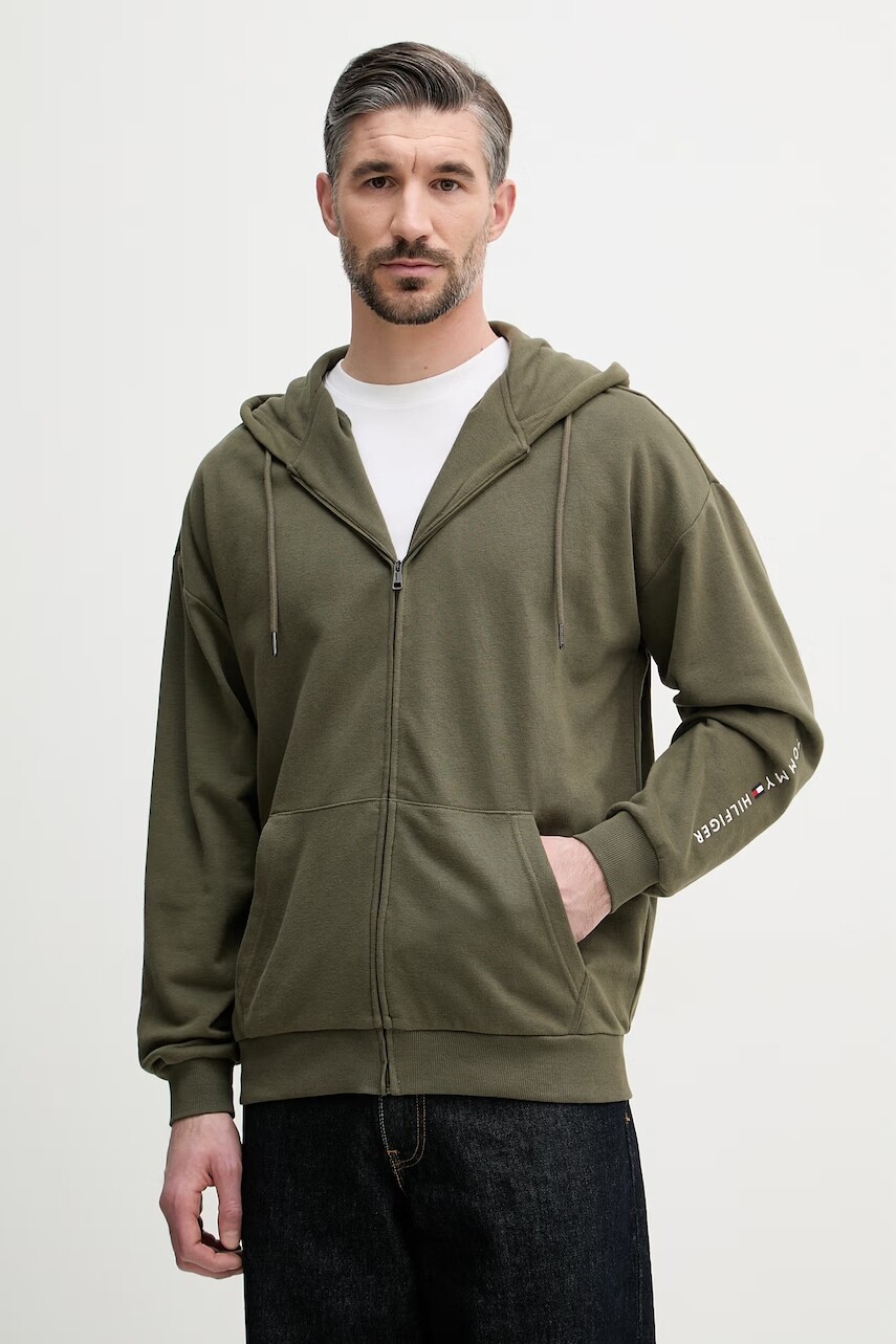 Tommy Hilfiger mikina s kapucňou pánska s bavlnou