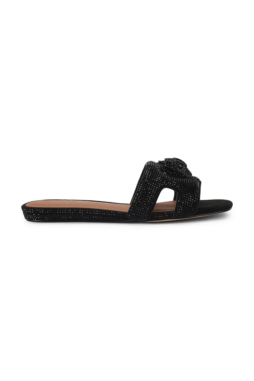 Kurt Geiger London dámske šľapky na plochej podrážke Eagle Cut Out Flat Sdl