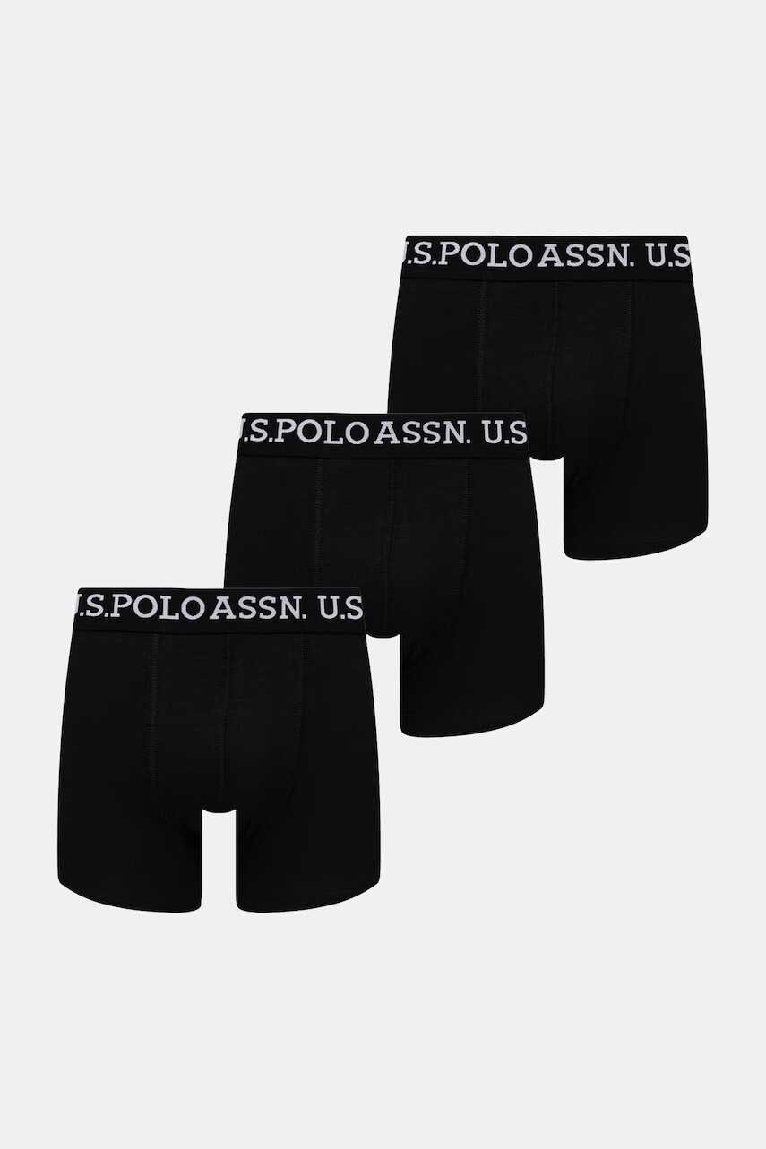 U.S. Polo Assn. boxerky pánske bavlnené s elastanom USPA Trunk 3-pak
