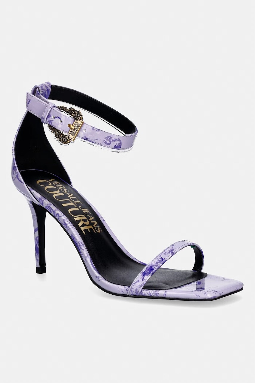 Versace Jeans Couture sandále na vysokom podpätku
