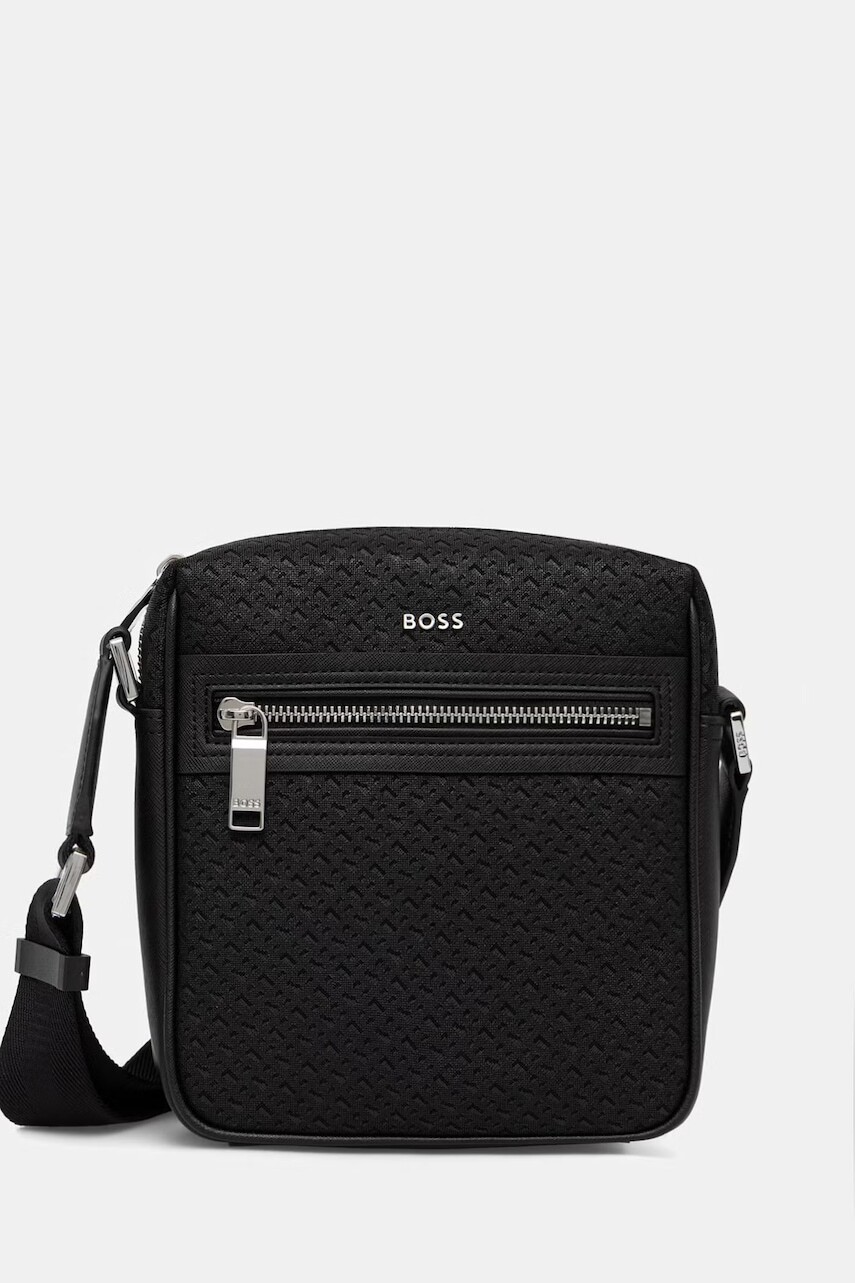 BOSS taška cez rameno pánska z imitácie kože
