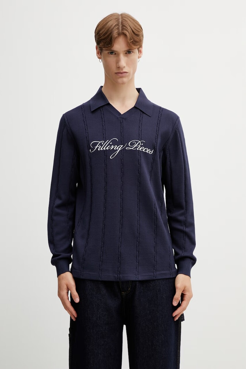 Filling Pieces sveter pánsky s viskózou Football Jersey