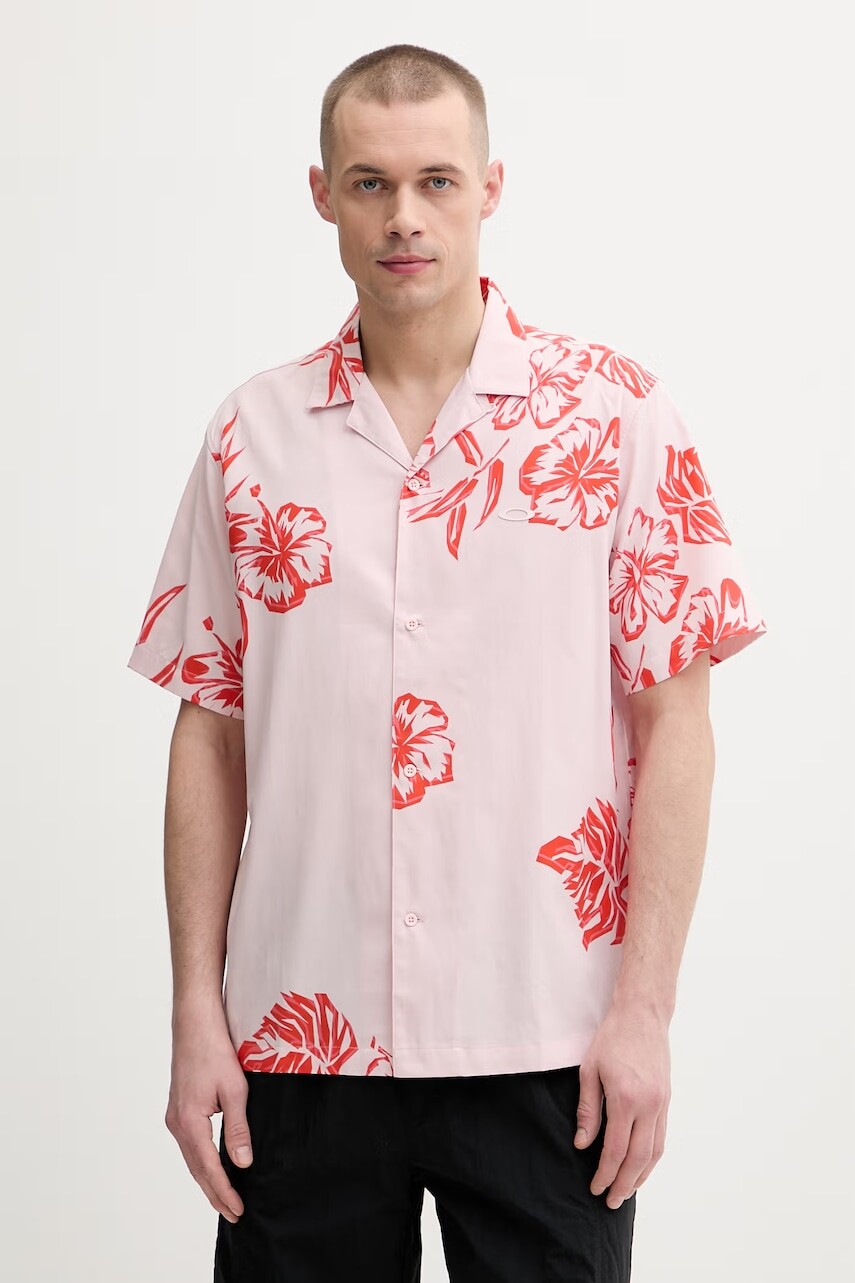 Oakley košeľa pánska s lyocellom HIBISCUS BREEZE