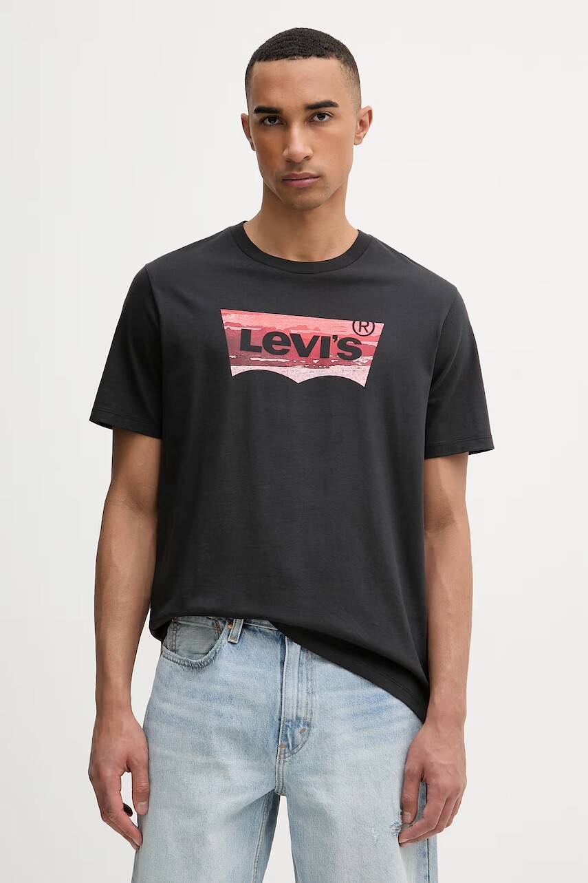 Levi's tričko pánske bavlnené GRAPHIC CREWNECK