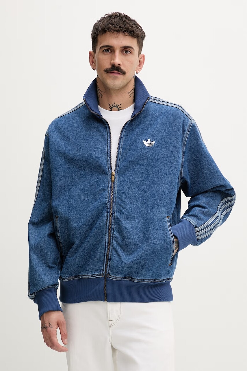 adidas Originals mikina pánska rifľová