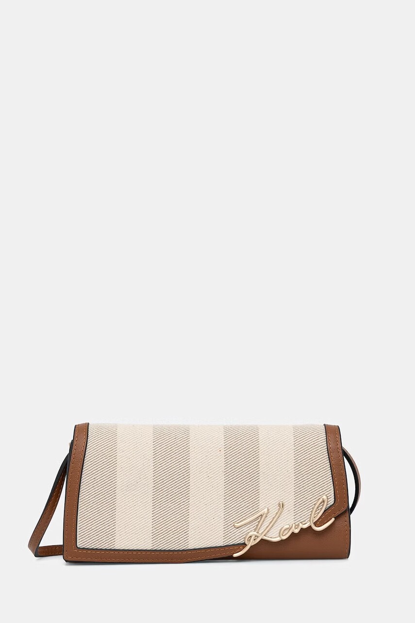 Karl Lagerfeld crossbody kabelka dámska bavlnená K/SIGNATURE