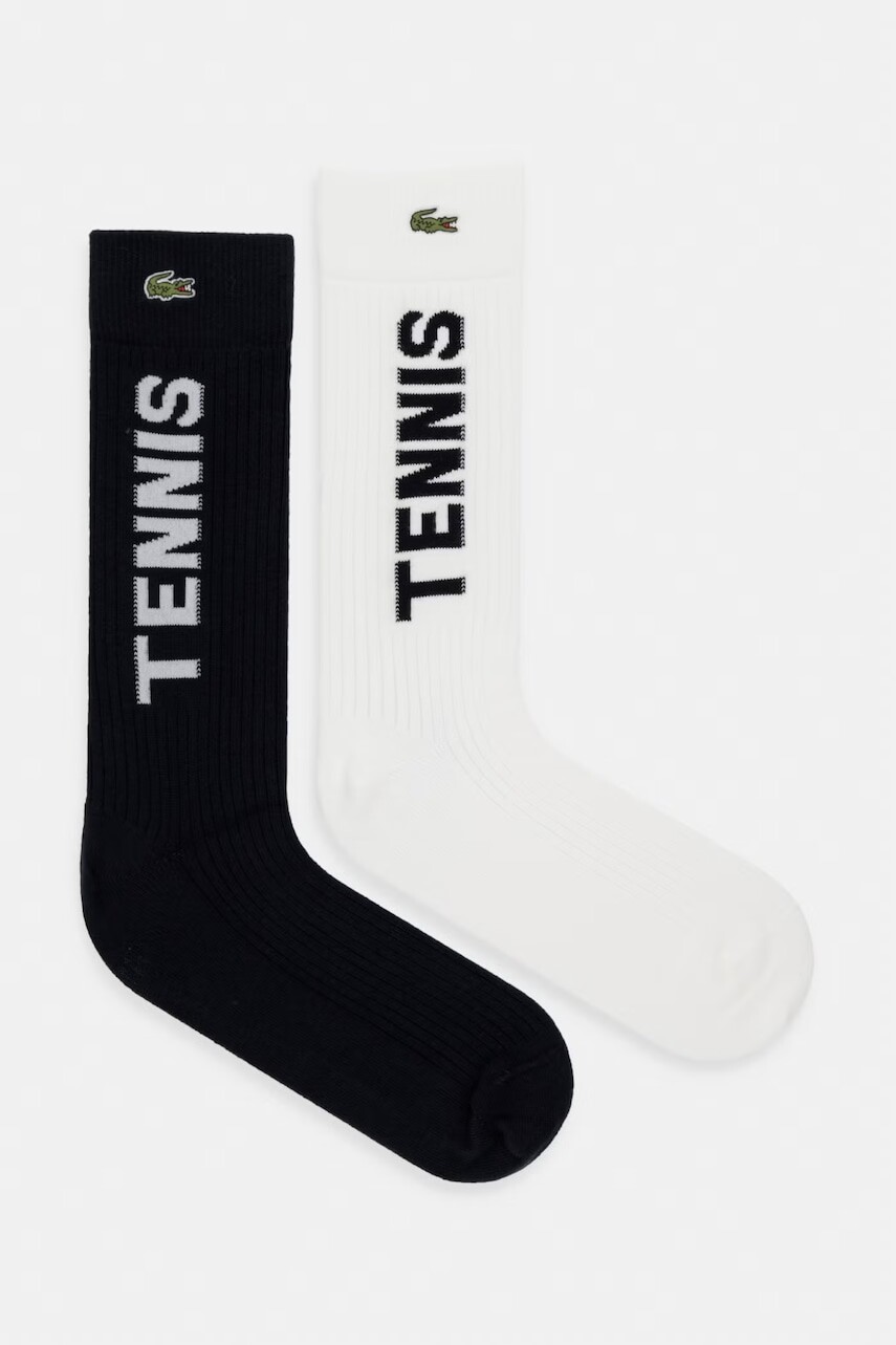 Lacoste ponožky bavlnené 2-pak