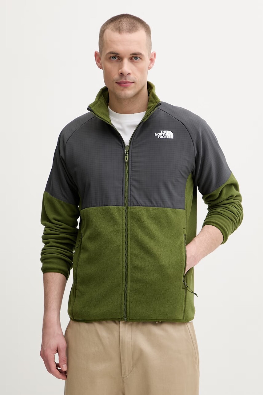 The North Face mikina na zips pánska flísová Glacier Heavyweight