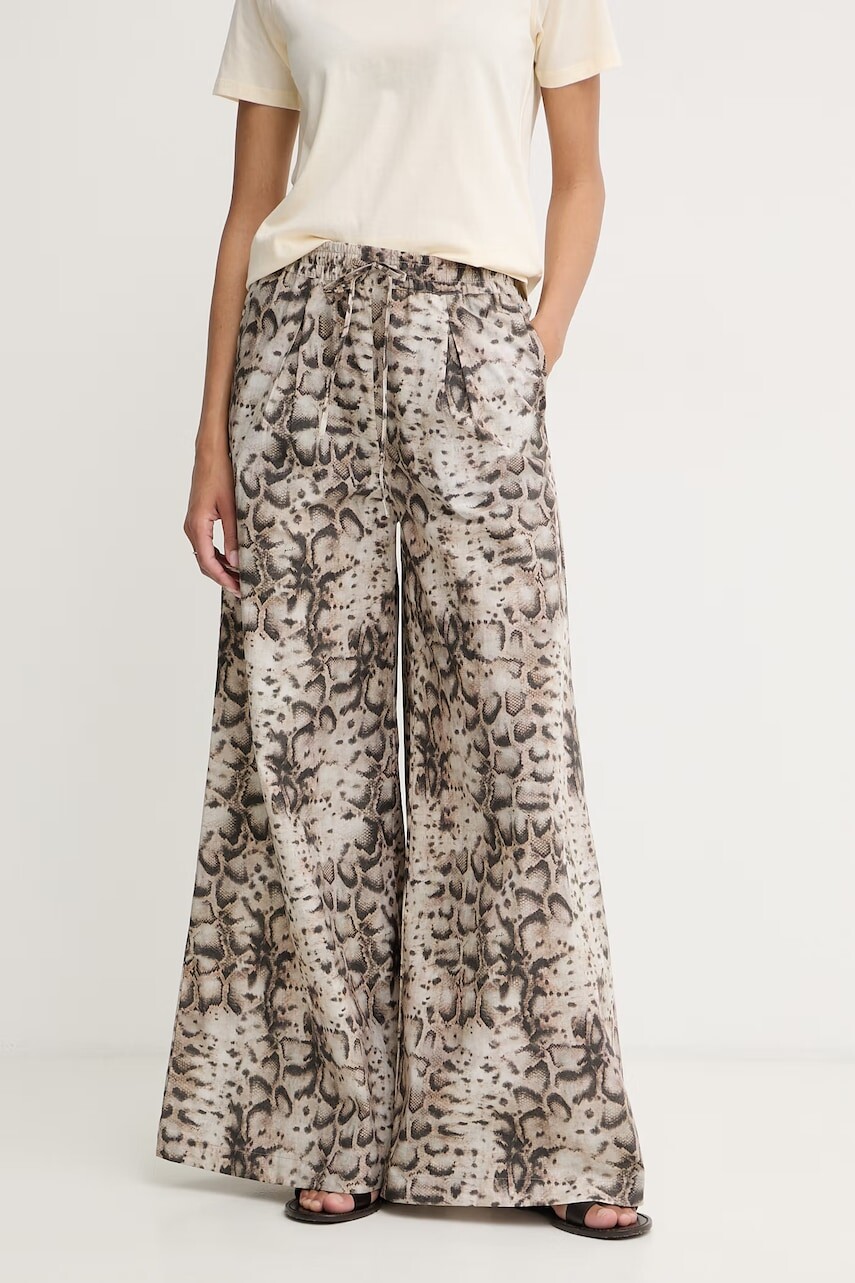 Pinko nohavice wide leg dámske bavlnené