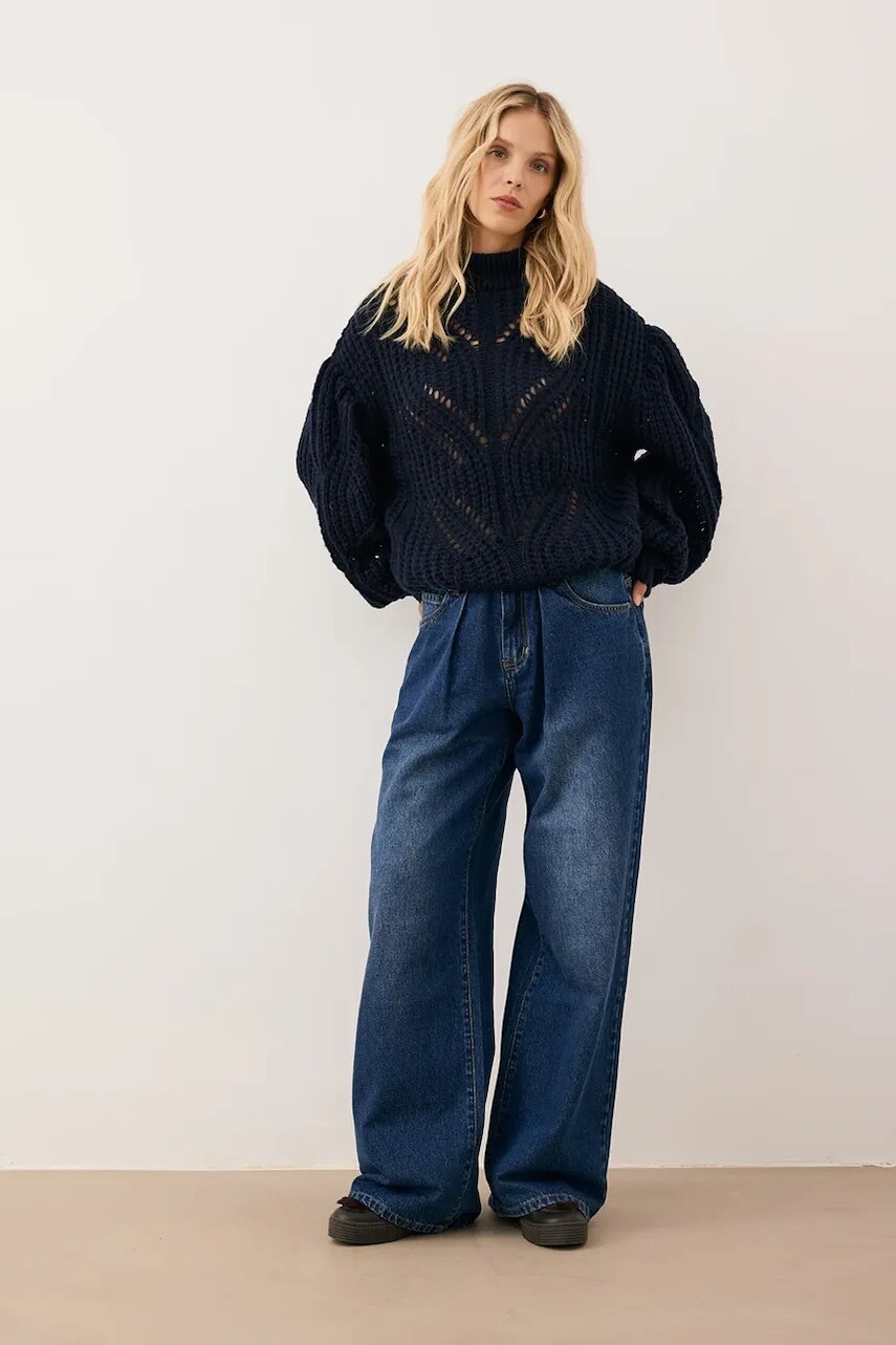 BIZUU rifle wide leg dámske LEYLA