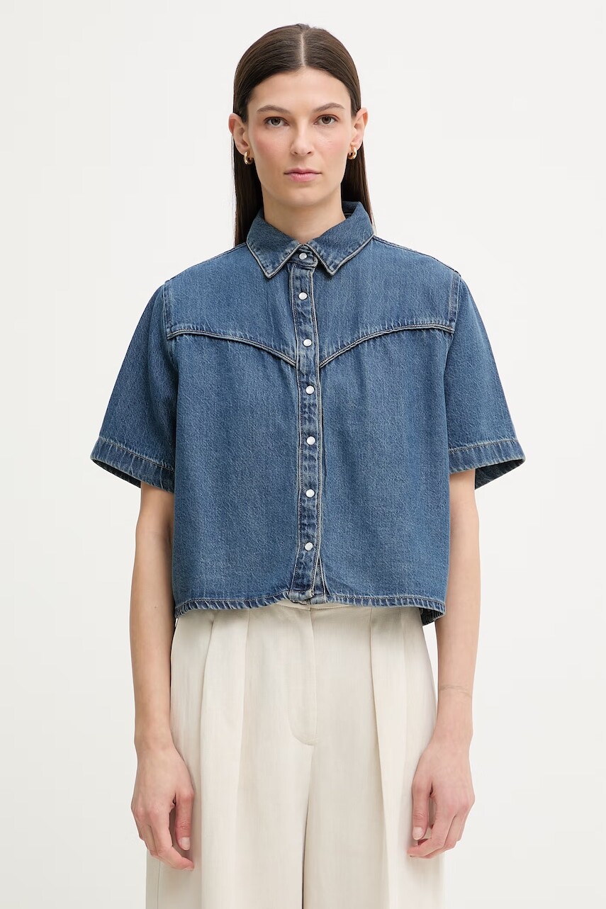 Levi's košeľa dámska rifľová LOGAN SS DENIM