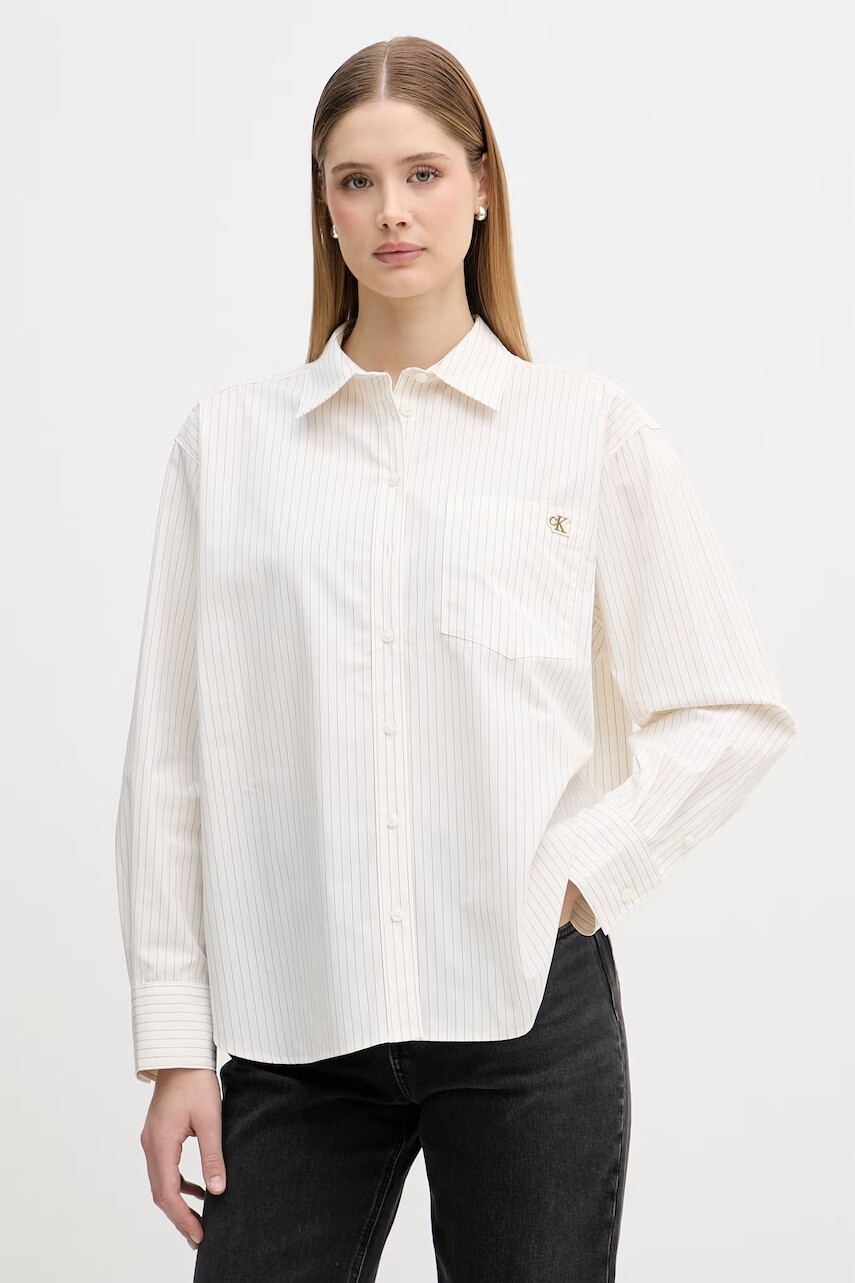Calvin Klein Jeans košeľa dámska bavlnená