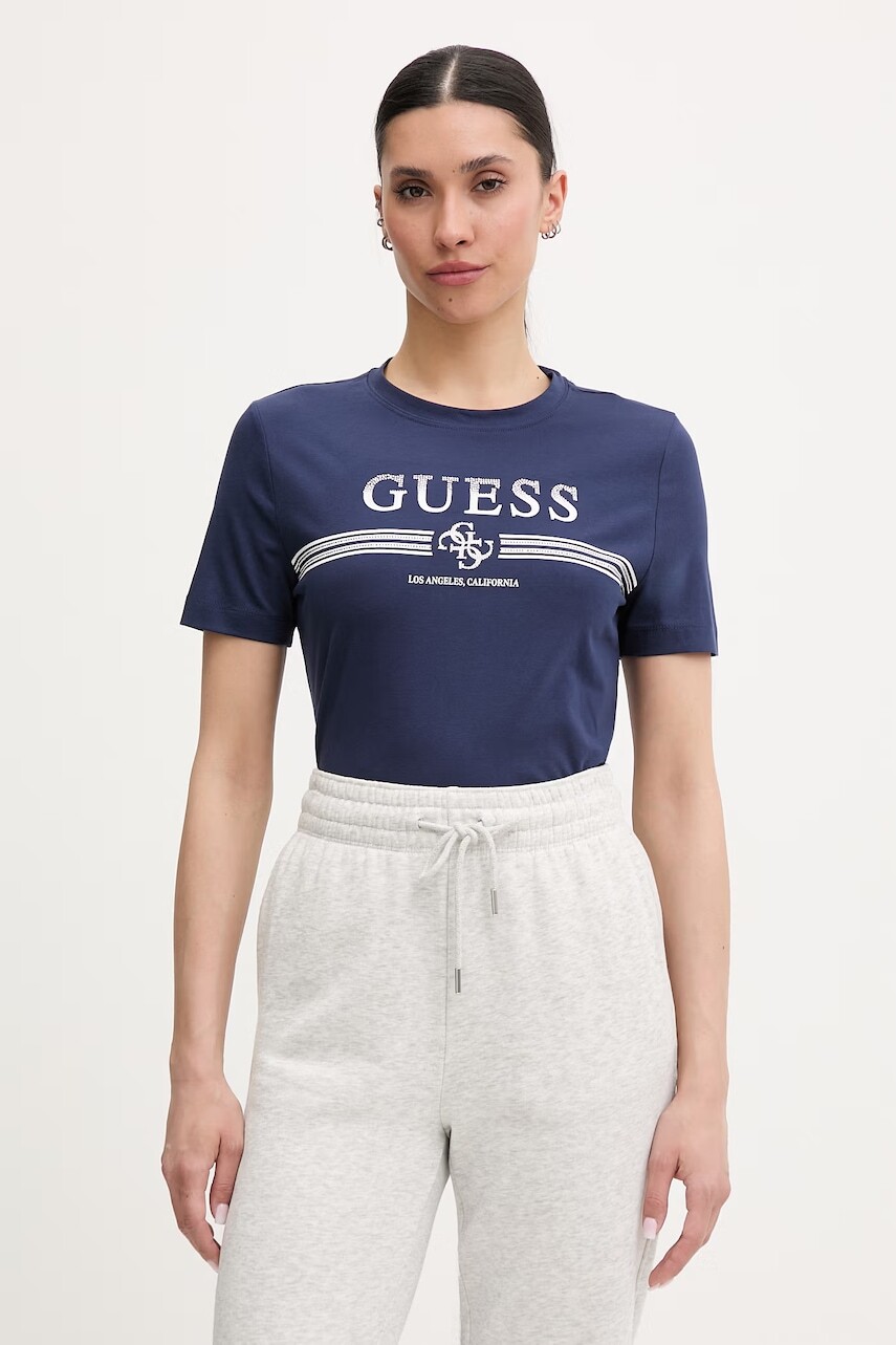 Guess tričko dámske bavlnené s elastanom SIENA