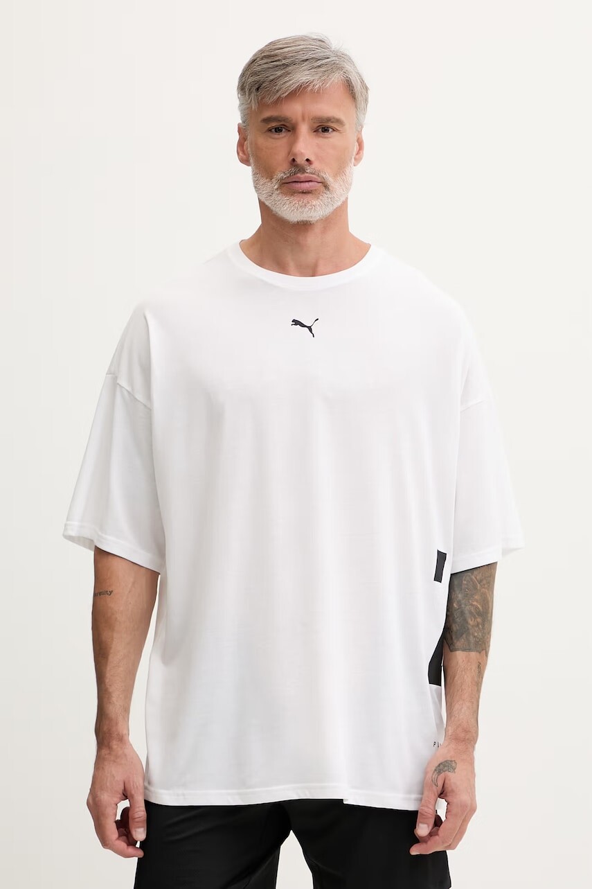 Puma tričko pánske s bavlnou GRAPHIC OVERSIZED