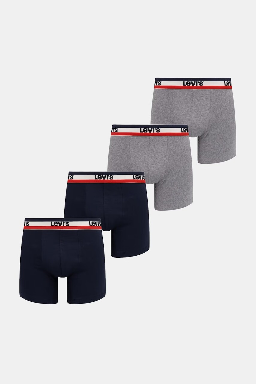 Levi's boxerky pánske bavlnené s elastanom 4-pak