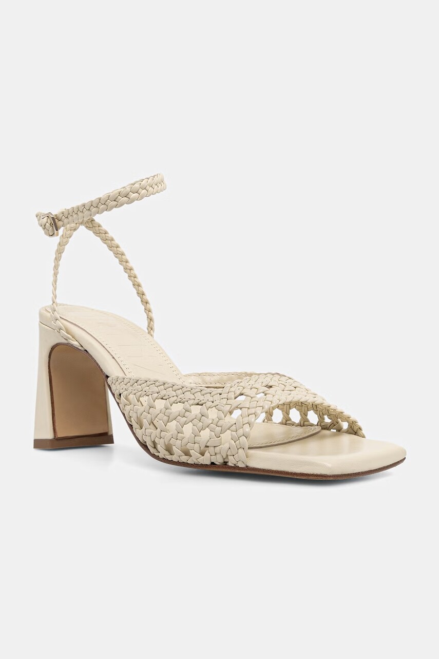Souliers Martinez sandále na podpätku kožené LEA