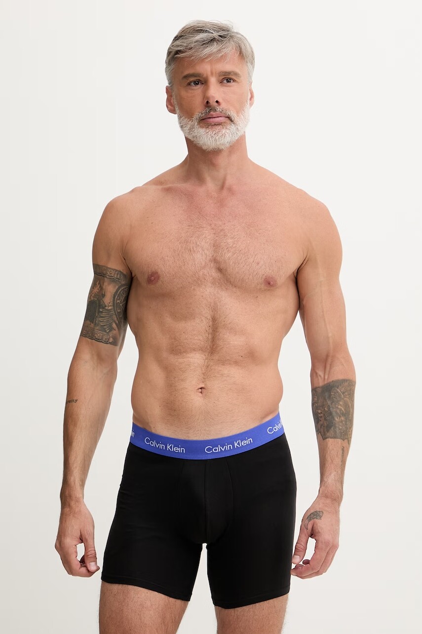 Calvin Klein Underwear boxerky pánske bavlnené s elastanom 3-pak
