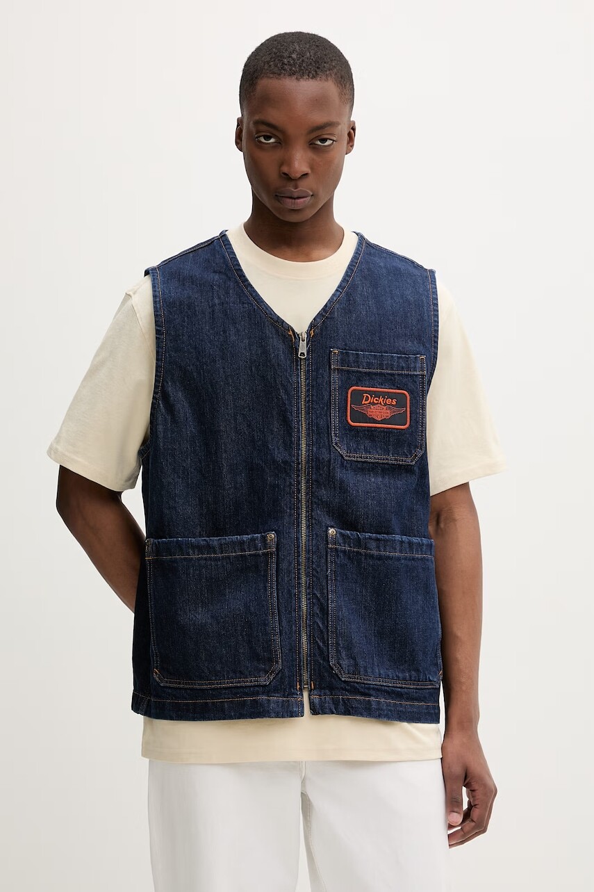 Dickies vesta pánska rifľová