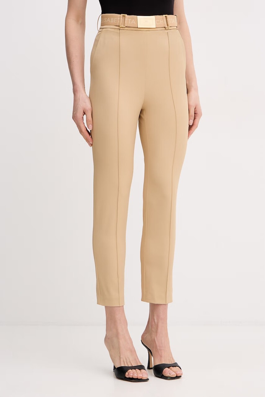 Elisabetta Franchi Nohavice slim fit dámske