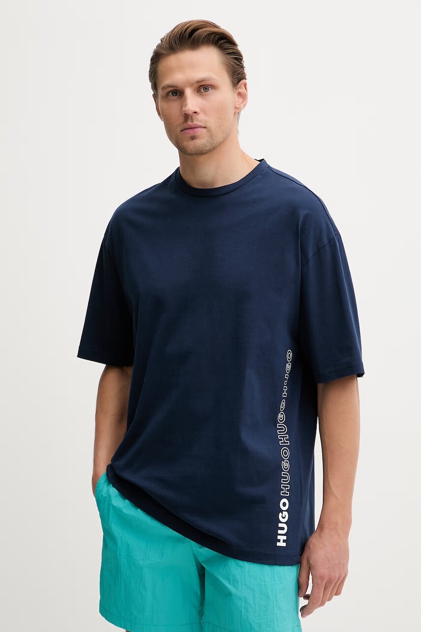 HUGO tričko pánske bavlnené TIKI T-SHIRT