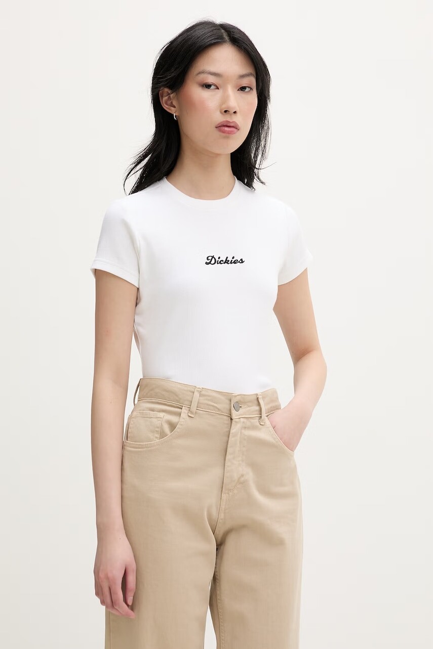 Dickies tričko dámske bavlnené s elastanom