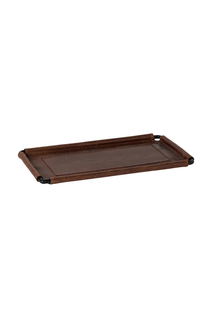 Costa Nova podnos na servírovanie z prírodnej kože 25,7 x 14,5 cm
