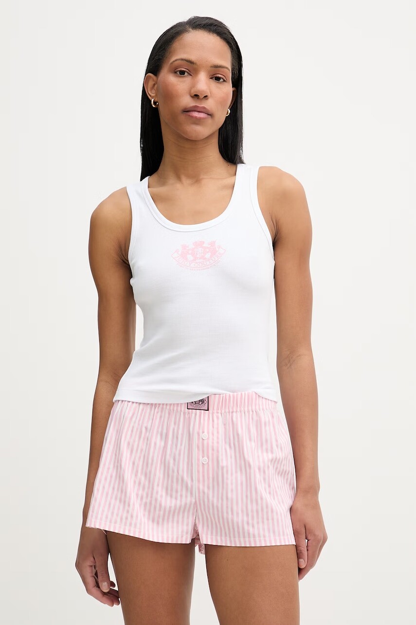 Juicy Couture pyžamo dámske s bavlnou DOG CREST SET