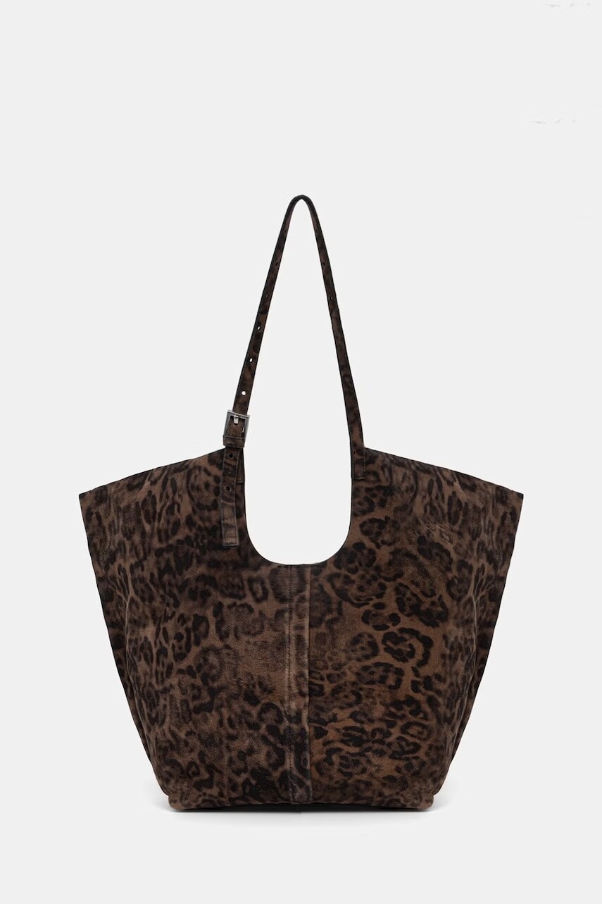 AllSaints kabelka typu shopper dámska semišová ARA