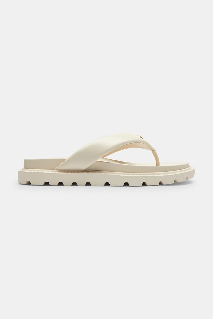 Coach šľapky dámske kožené Brynn Leather Thong Sandal