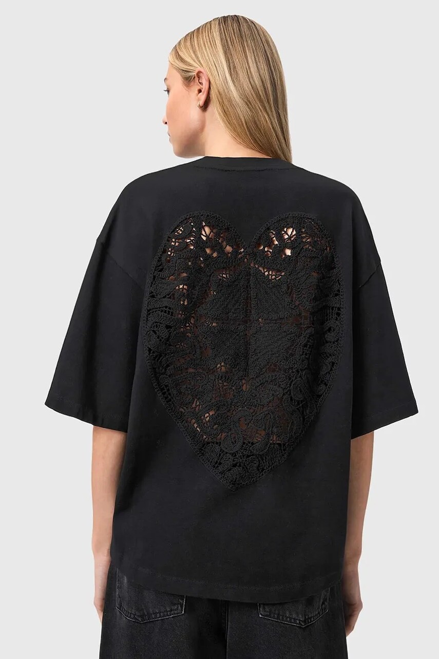 AllSaints oversize tričko dámske bavlnené ESME