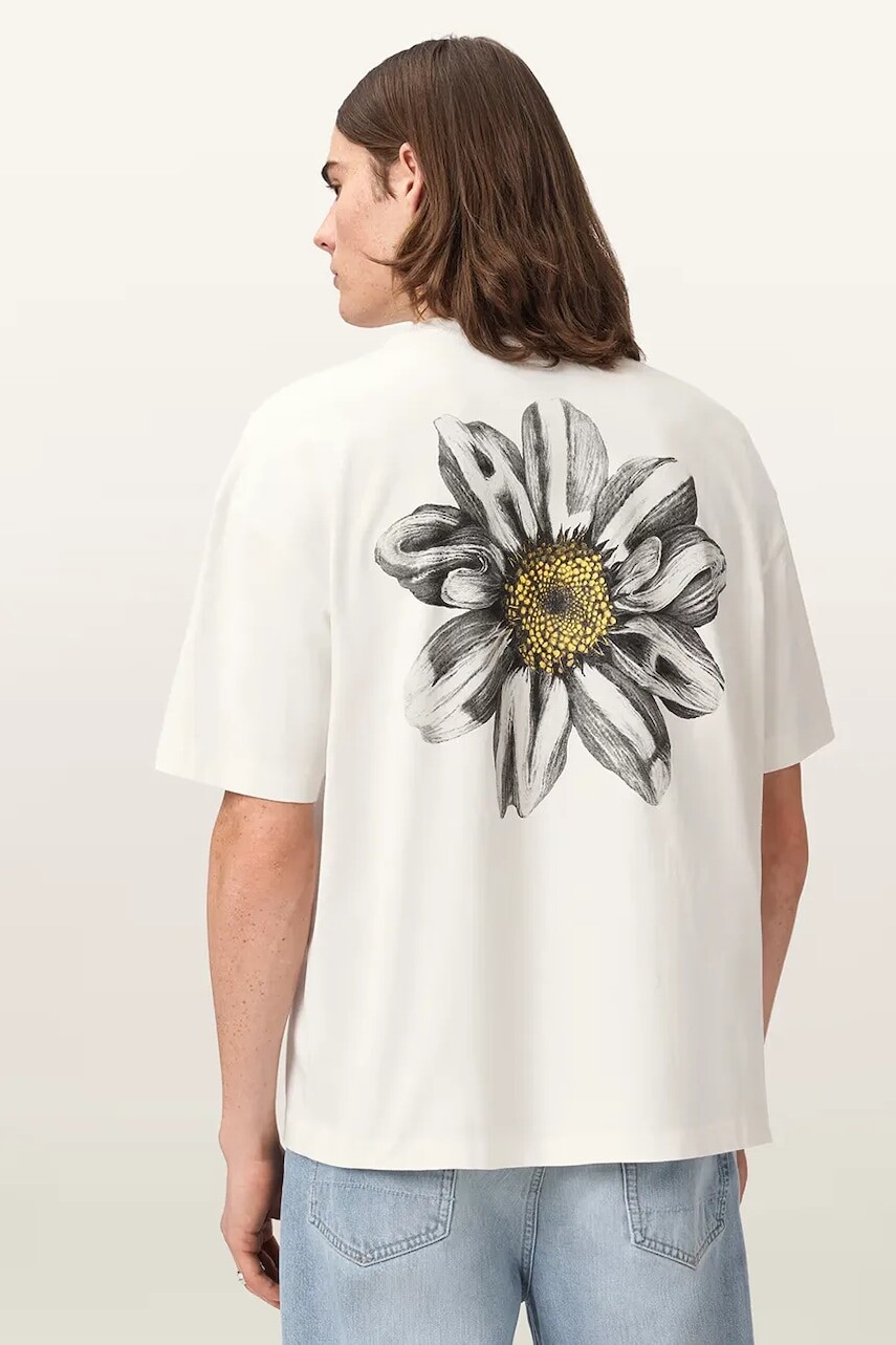 AllSaints oversize tričko pánske bavlnené PETALS