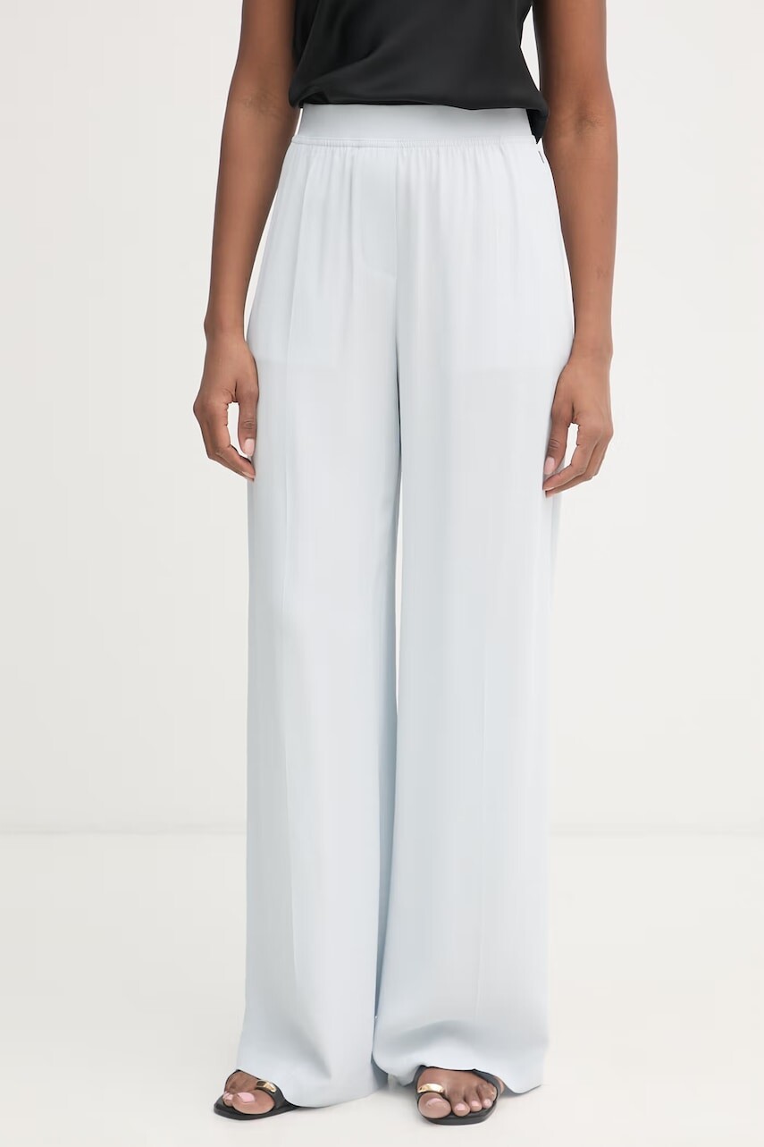 BOSS nohavice wide leg dámske z viskózy Tiana10