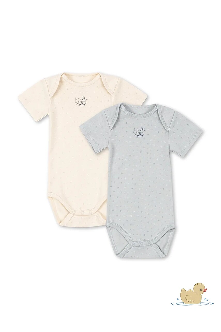Fanga Fontana body detské bavlnené PERLA 2 PACK SS BODY OCS 2-pak