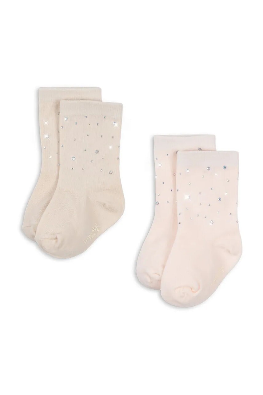 Konges Sløjd ponožky detské 2 PACK SEQUIN SOCKS 2-pak