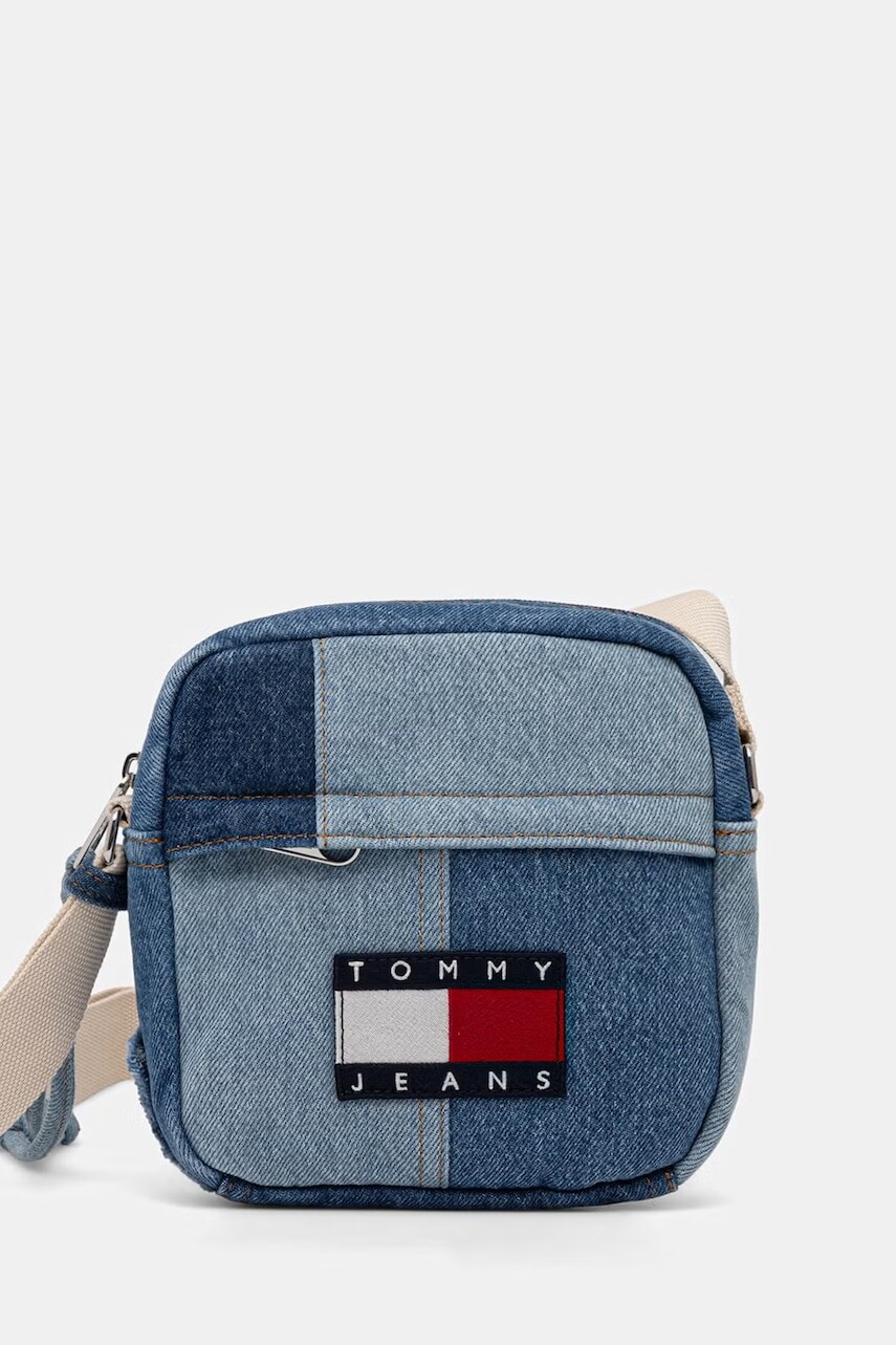 Tommy Jeans taška cez rameno pánska rifľová