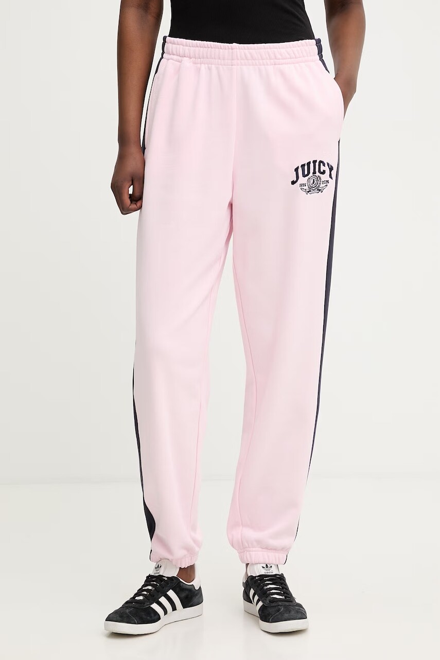 Juicy Couture teplákové nohavice dámske s bavlnou CREST TRACKPANT