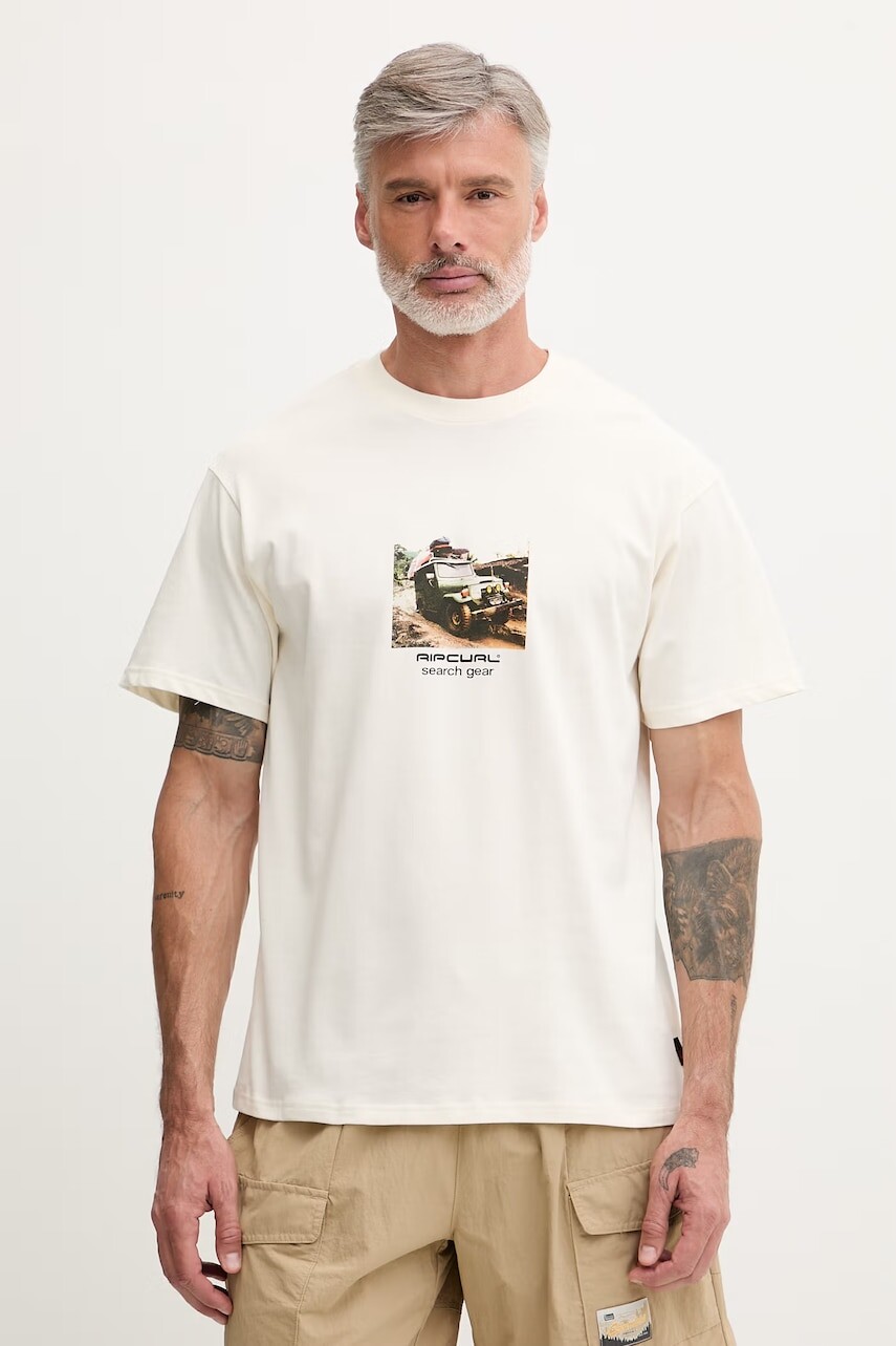 Rip Curl tričko pánske bavlnené SEARCH RIG TEE