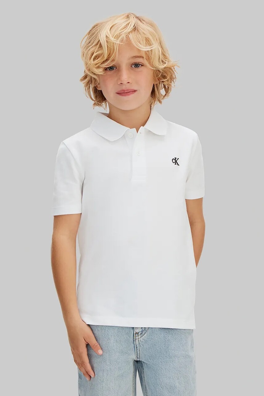 Calvin Klein Jeans polo tričko detské bavlnené